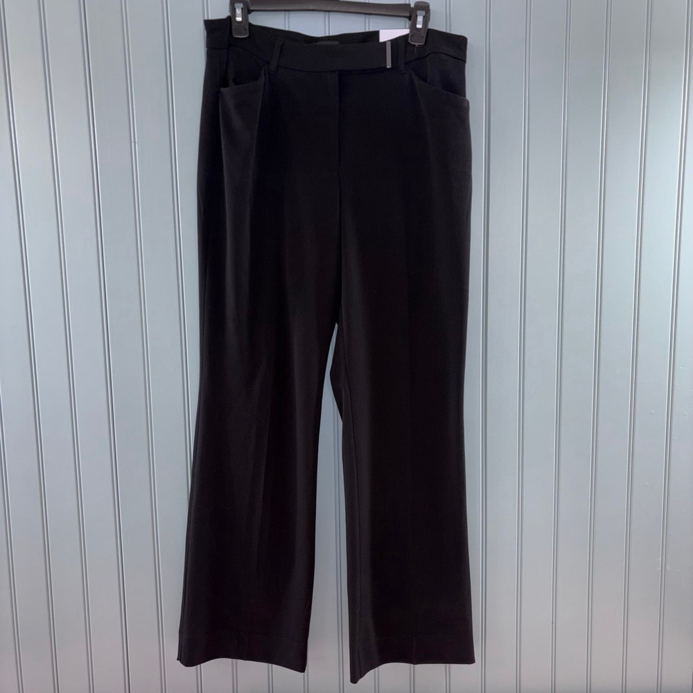 White House Black Market Black Boot Cut Pants Size 10 Short